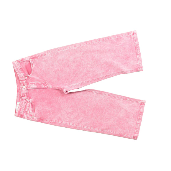 Gap Pink High Rise Stride Ankle Denim Jeans Petite Size 29 Cotton Blend - Picture 1 of 8